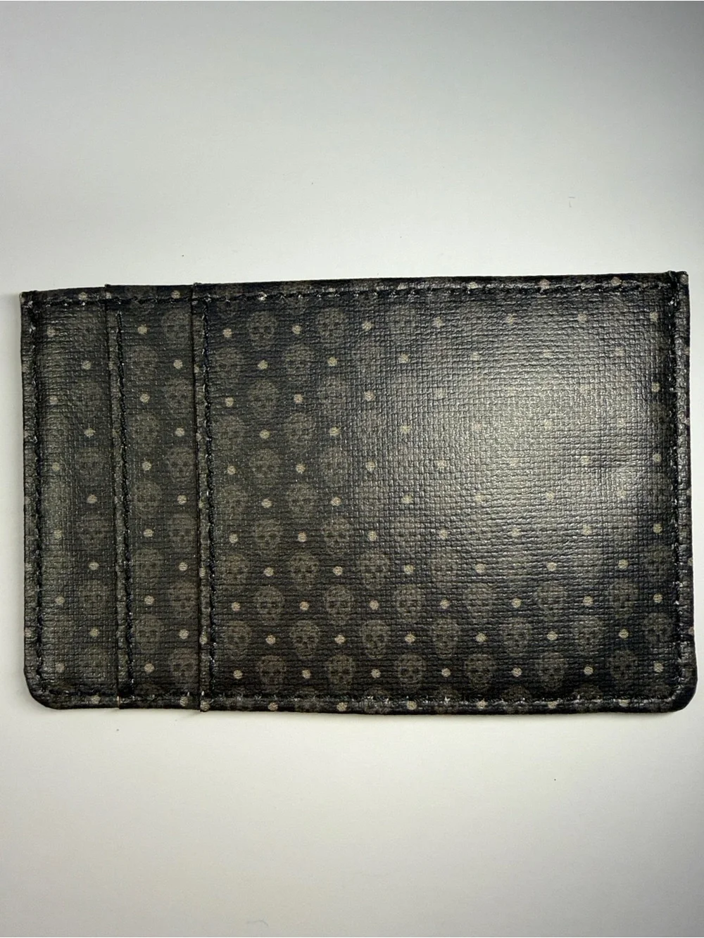 Alexander McQueen Micro Skull Print Card Holder like new